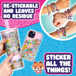 ستيكي رولز محطة صنع الملصقات والأساور الإصدار 3 الخرز والاكسسوارات Sticki Rolls