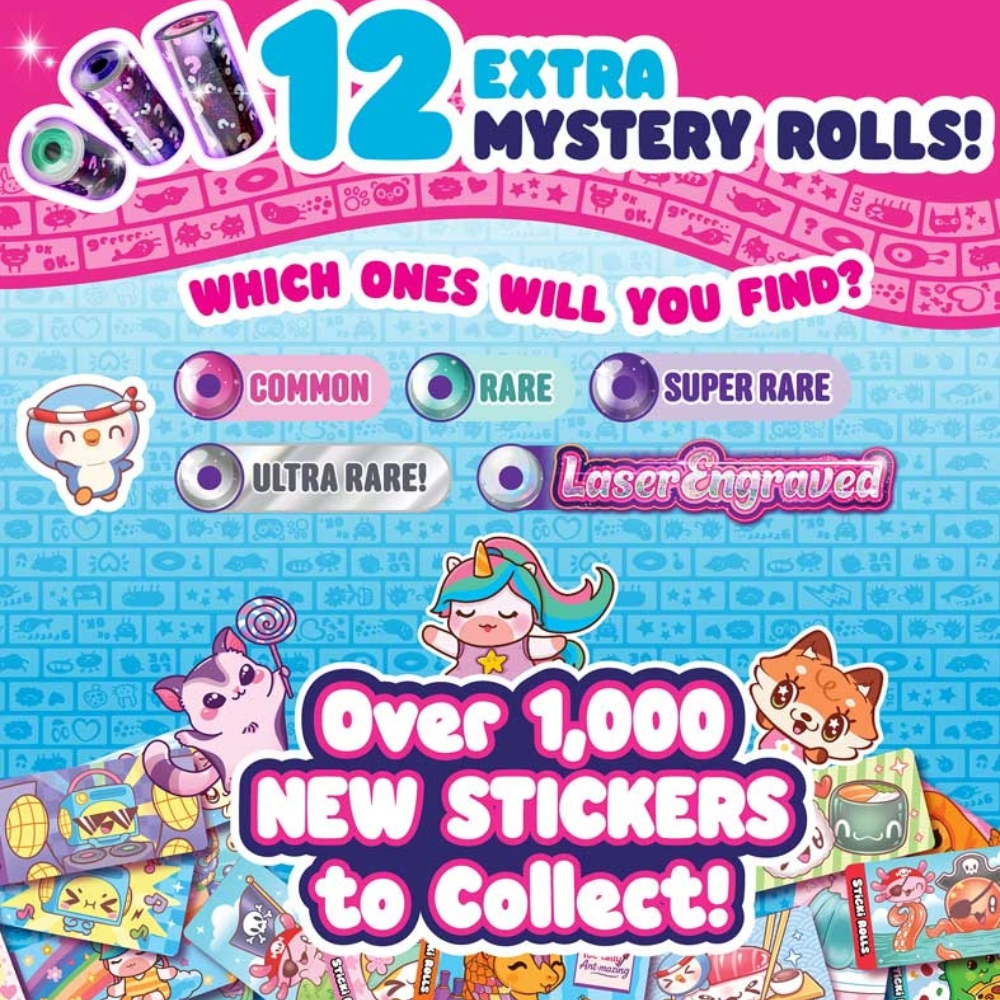 ستيكي رولز محطة صنع الملصقات والأساور الإصدار 3 الخرز والاكسسوارات Sticki Rolls
