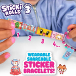ستيكي رولز محطة صنع الملصقات والأساور الإصدار 3 الخرز والاكسسوارات Sticki Rolls