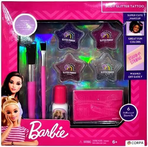 باربي بودي جليتر تاتو المكياج والتجميل Barbie