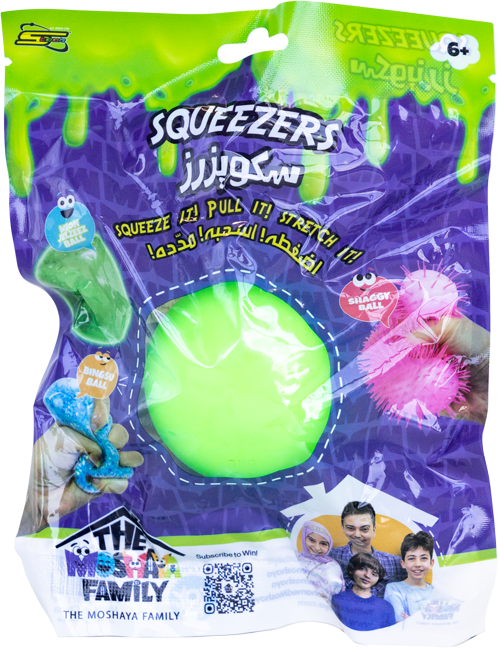 عائله مشيع لعبة سكويزر كرة مطاطية اشكال متنوعة سلايم The Moshaya Family