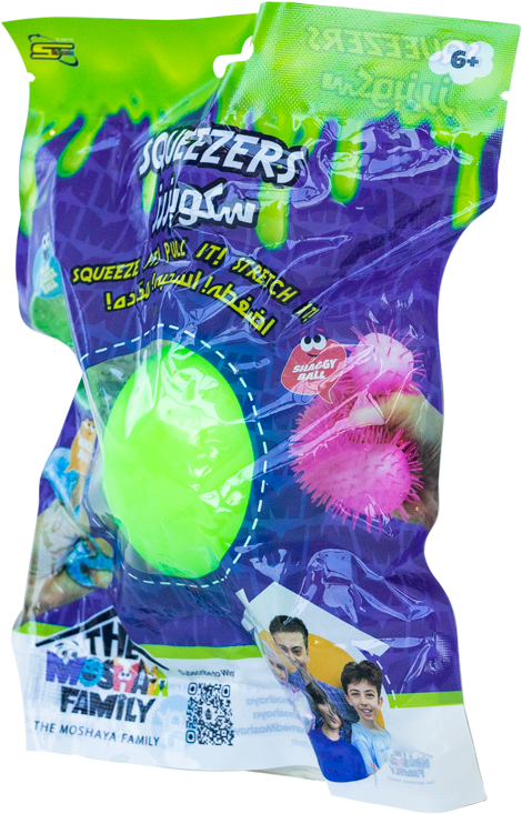 عائله مشيع لعبة سكويزر كرة مطاطية اشكال متنوعة سلايم The Moshaya Family