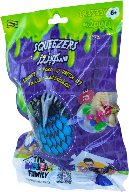 عائله مشيع لعبة سكويزر كرة مطاطية اشكال متنوعة سلايم The Moshaya Family