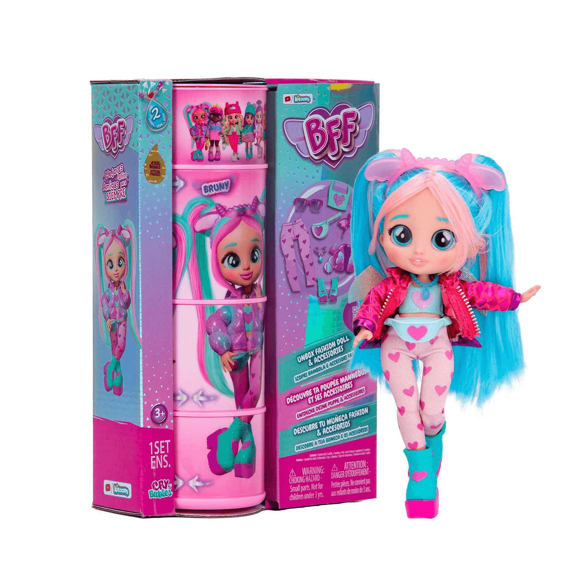 كراي بيبيز دمية بروني دمية مع اكسسوارات CRY Babies