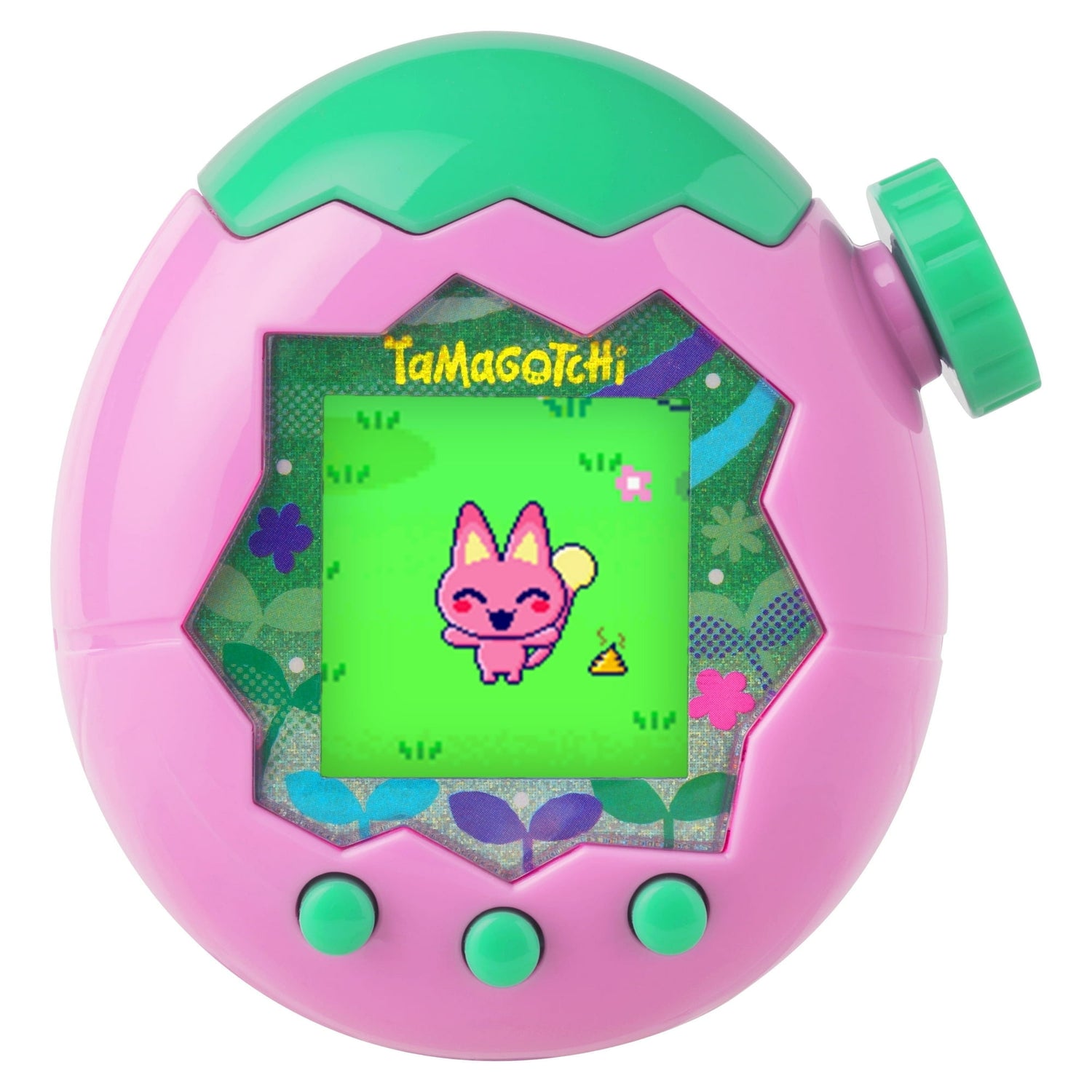 تاماجوتشي حيوان أليف إلكتروني وردي وأخضر ألعاب الكترونية Tamagotchi