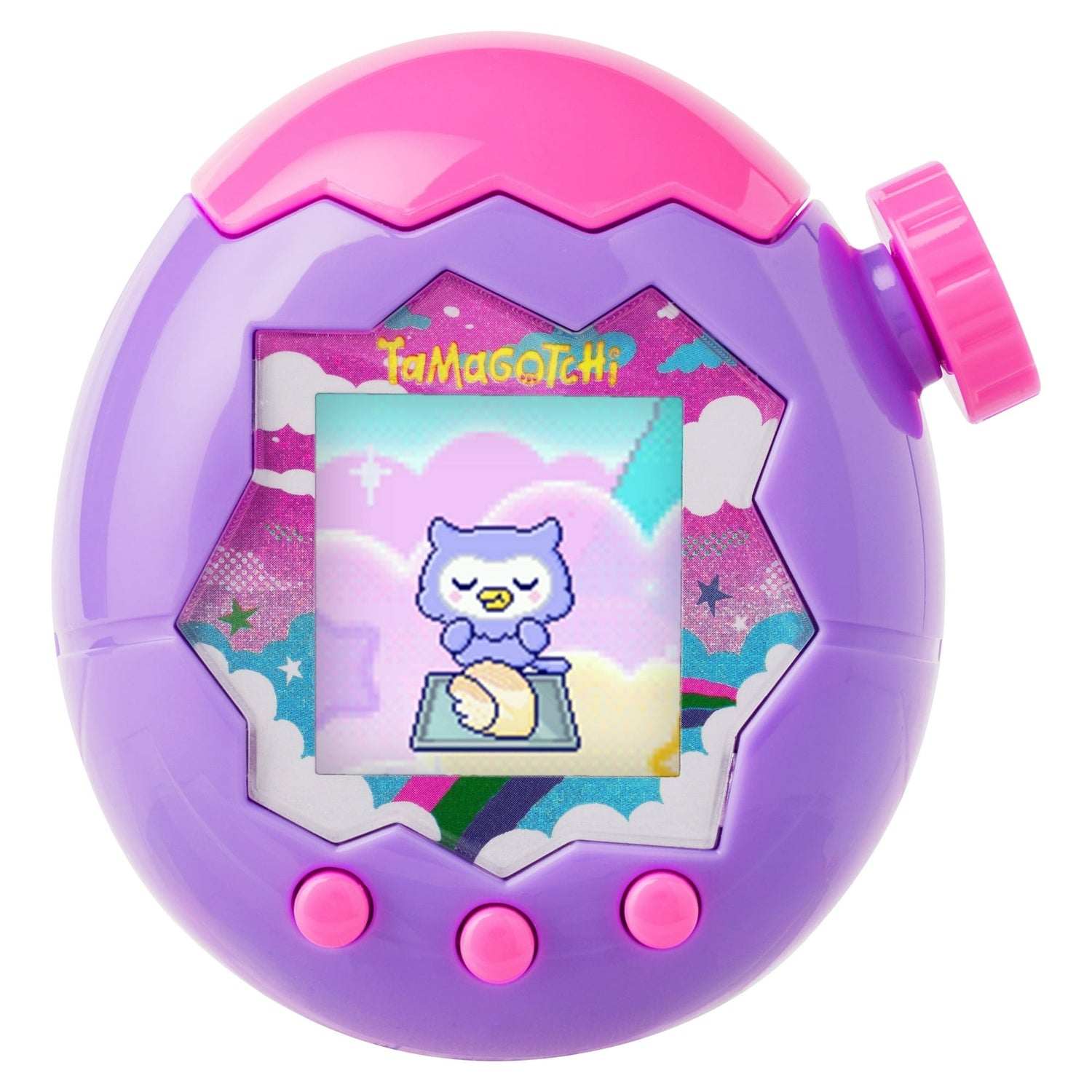 تاماجوتشي حيوان أليف إلكتروني وردي وأرجواني ألعاب الكترونية Tamagotchi