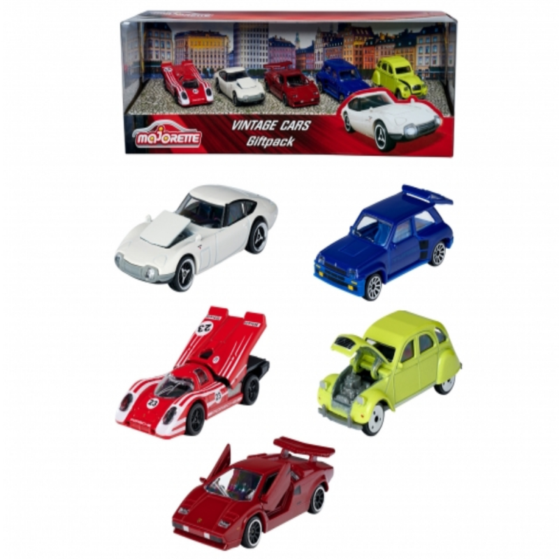 ماجوريت مجموعة سيارات كلاسيكية مكونة من 5 قطع سيارات داي كاست Majorette