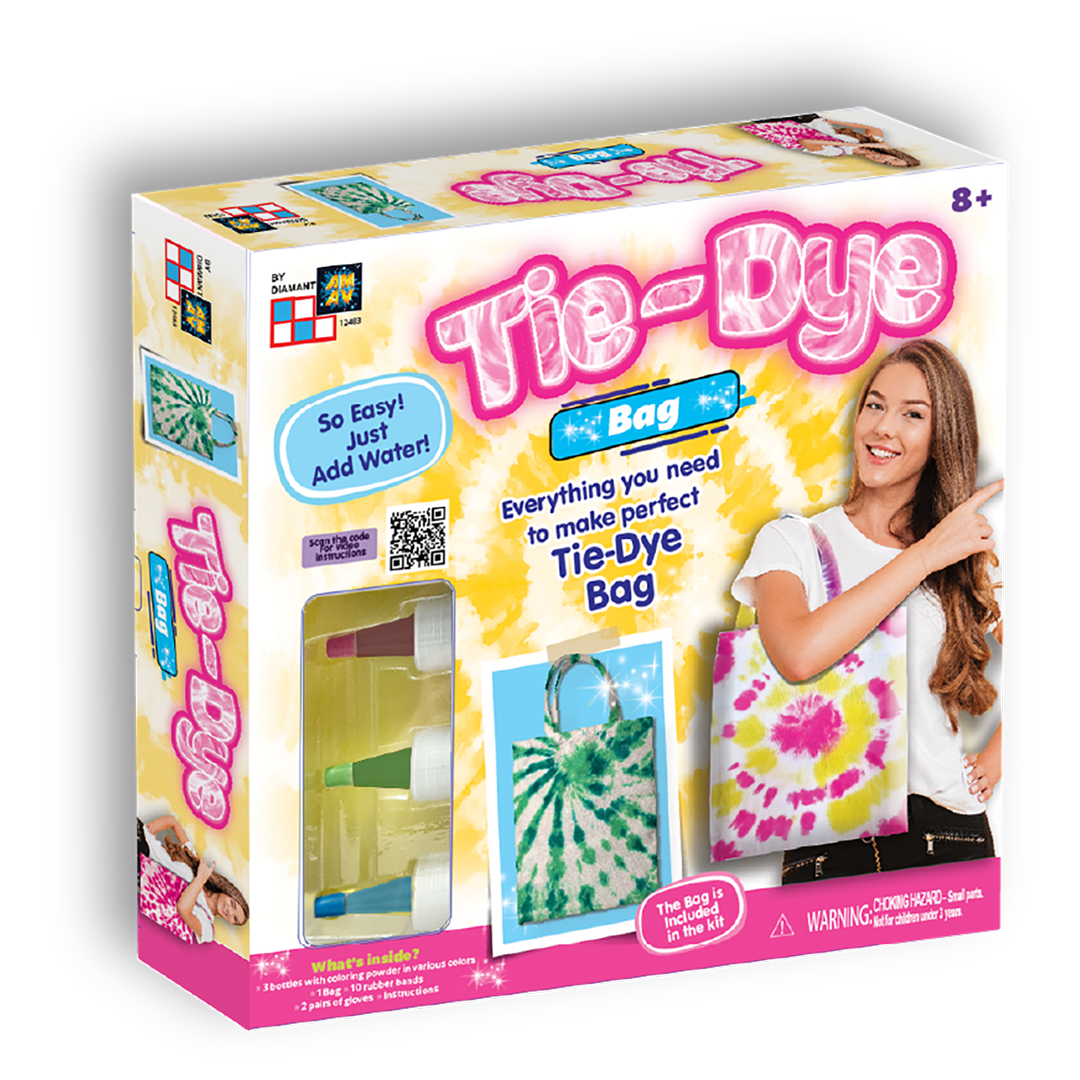 تاي داي حقيبة ساعي الخرز والاكسسوارات Tie-Dye