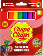 تشوبا تشوبس اقلام تحديد بخط عريض معطرة 8 قطع Chupa chups