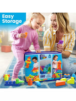 ميجا بلوكس حقيبة مكعبات البناء 150 قطعة المكعبات الكبيرة MEGA BLOKS