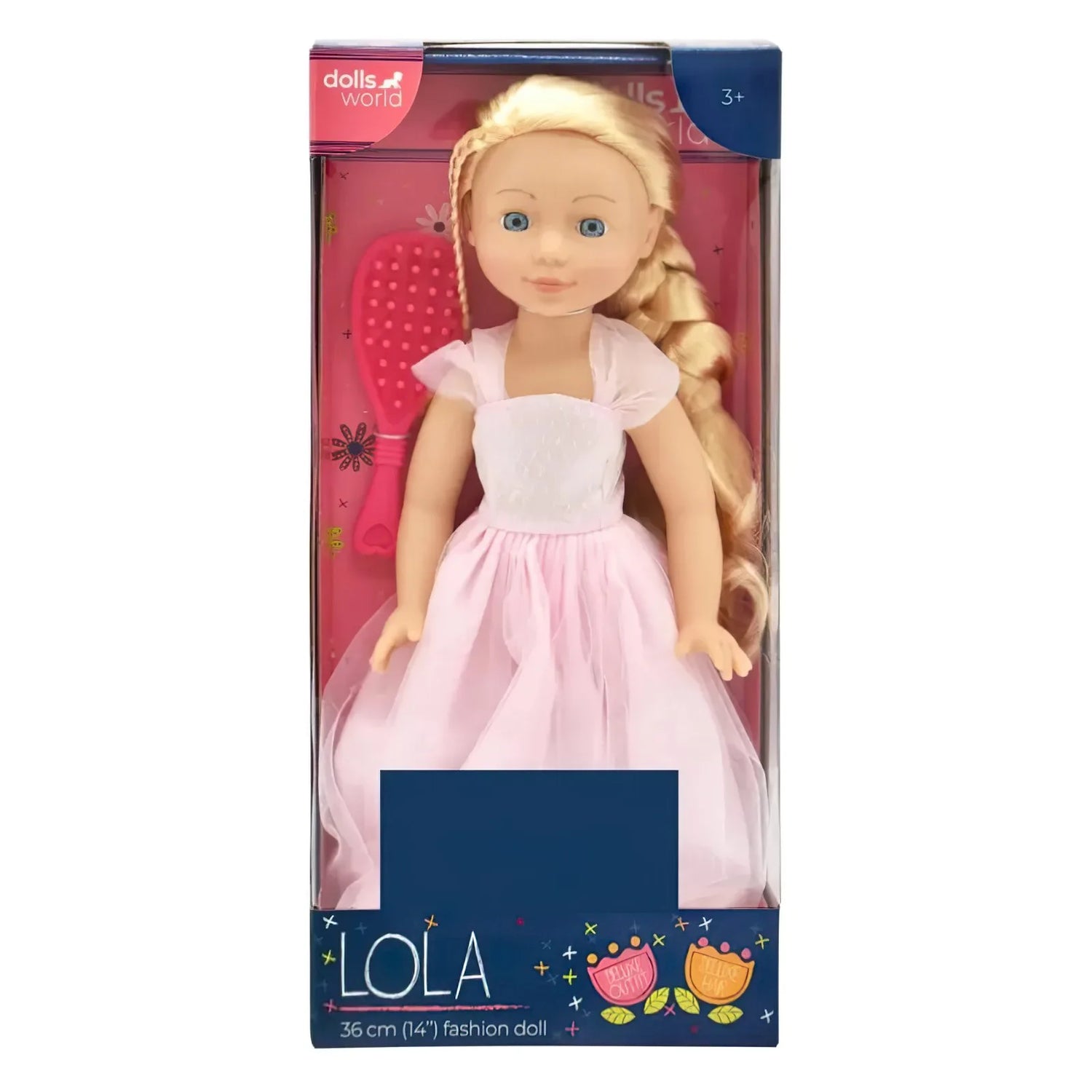 دولز ورلد دمية لولا 36 سم دمى المواليد Dolls World