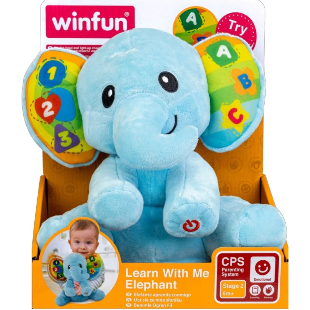 وين فن دمية الفيل التعليمية مواليد تفاعلي WinFun