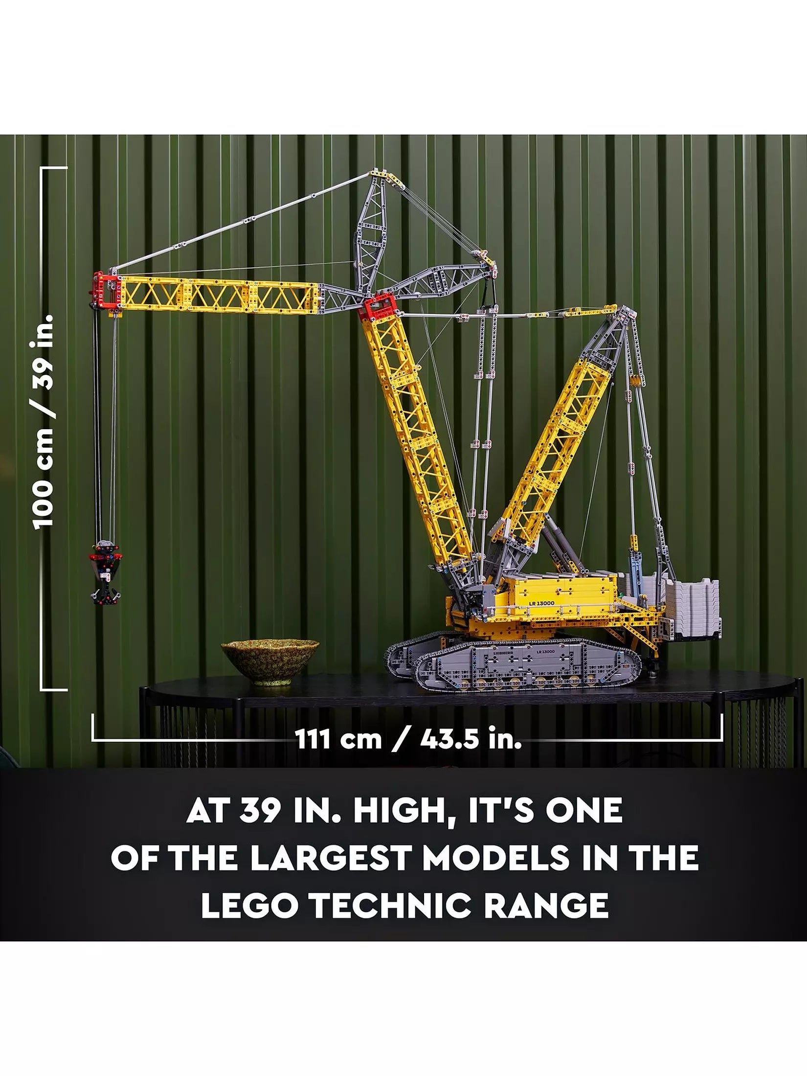 ليجو مكعبات بناء الرافعة الزاحفة ليبهير مكعبات التركيب LEGO