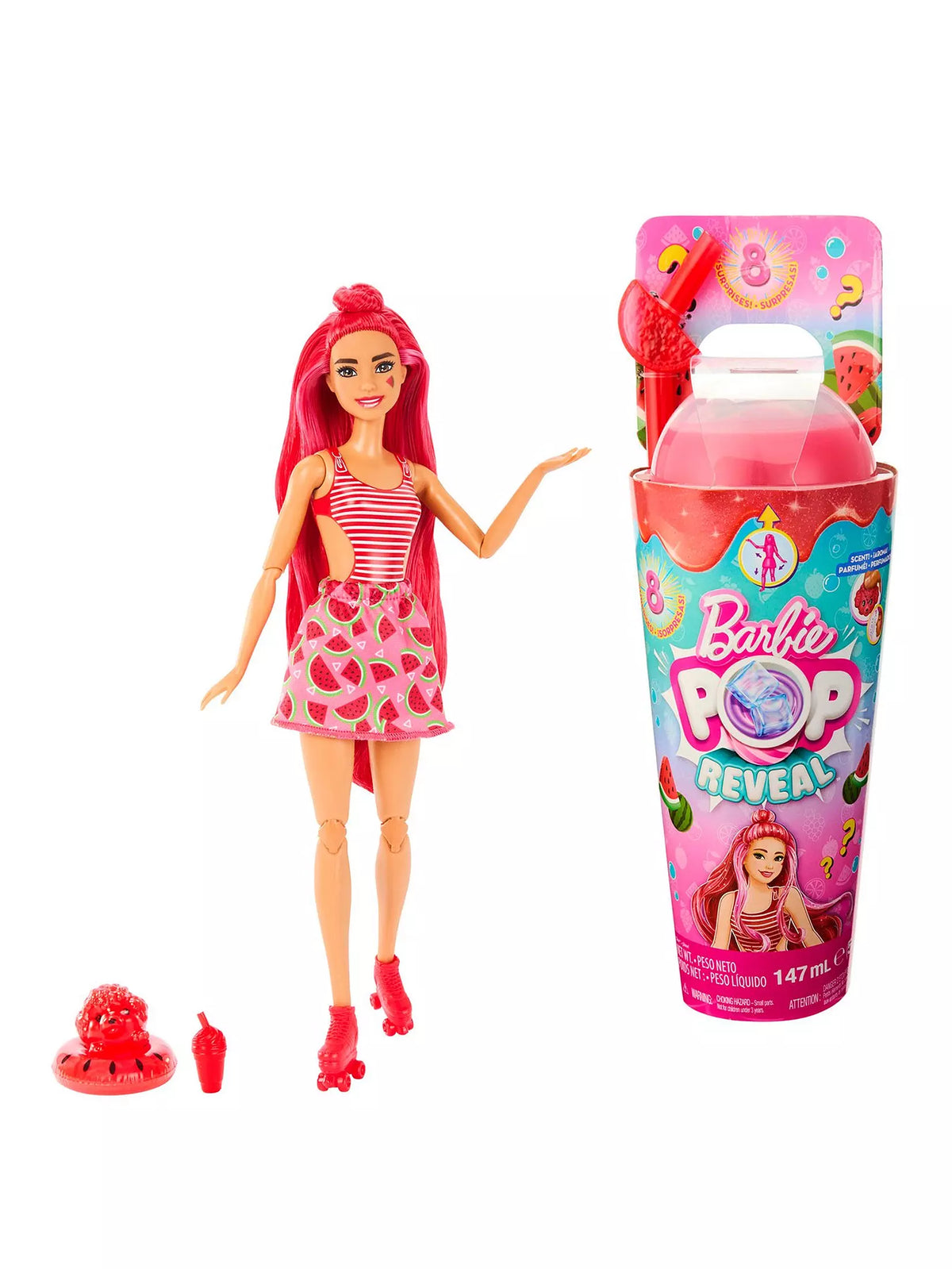 باربي دمية بوب ريفيل مع 8 مفاجات دمية مع اكسسوارات Barbie