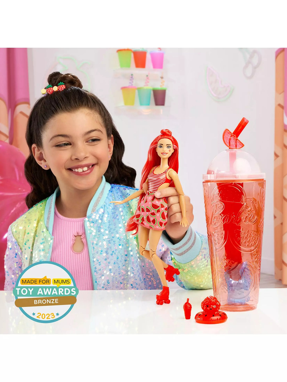 باربي دمية بوب ريفيل مع 8 مفاجات دمية مع اكسسوارات Barbie