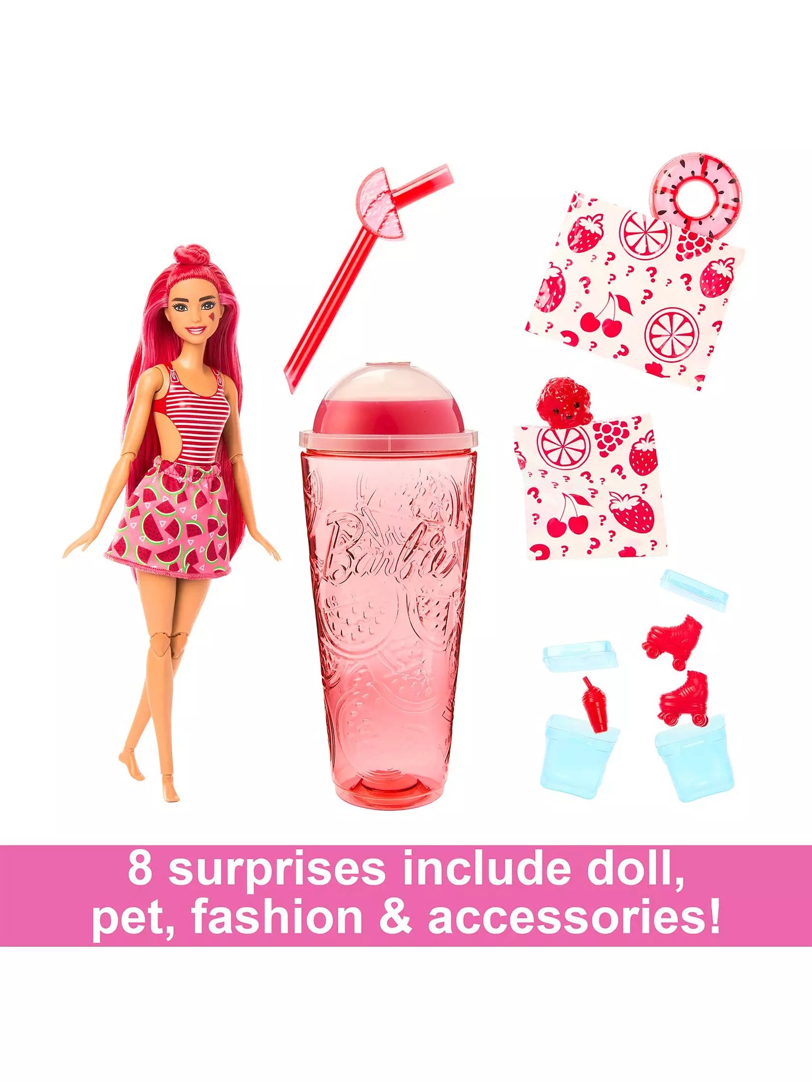 باربي دمية بوب ريفيل مع 8 مفاجات دمية مع اكسسوارات Barbie