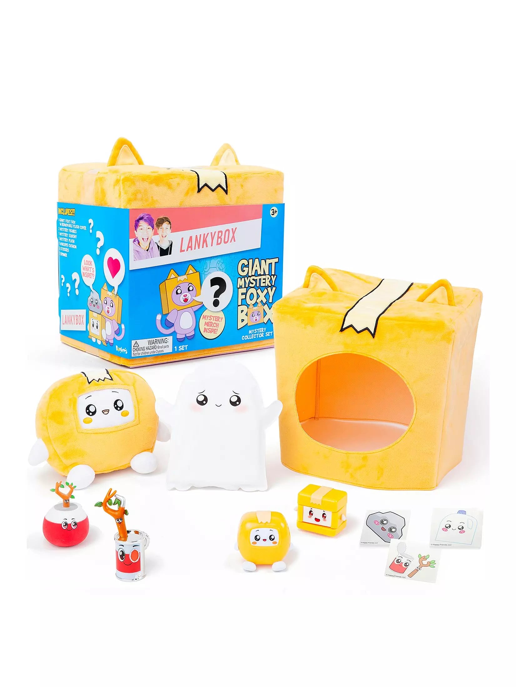 لانكي بوكس صندوق غموض عملاق مع 10 العاب الالعاب القطنية LankyBox