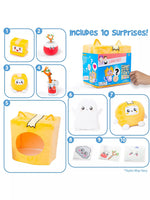 لانكي بوكس صندوق غموض عملاق مع 10 العاب الالعاب القطنية LankyBox