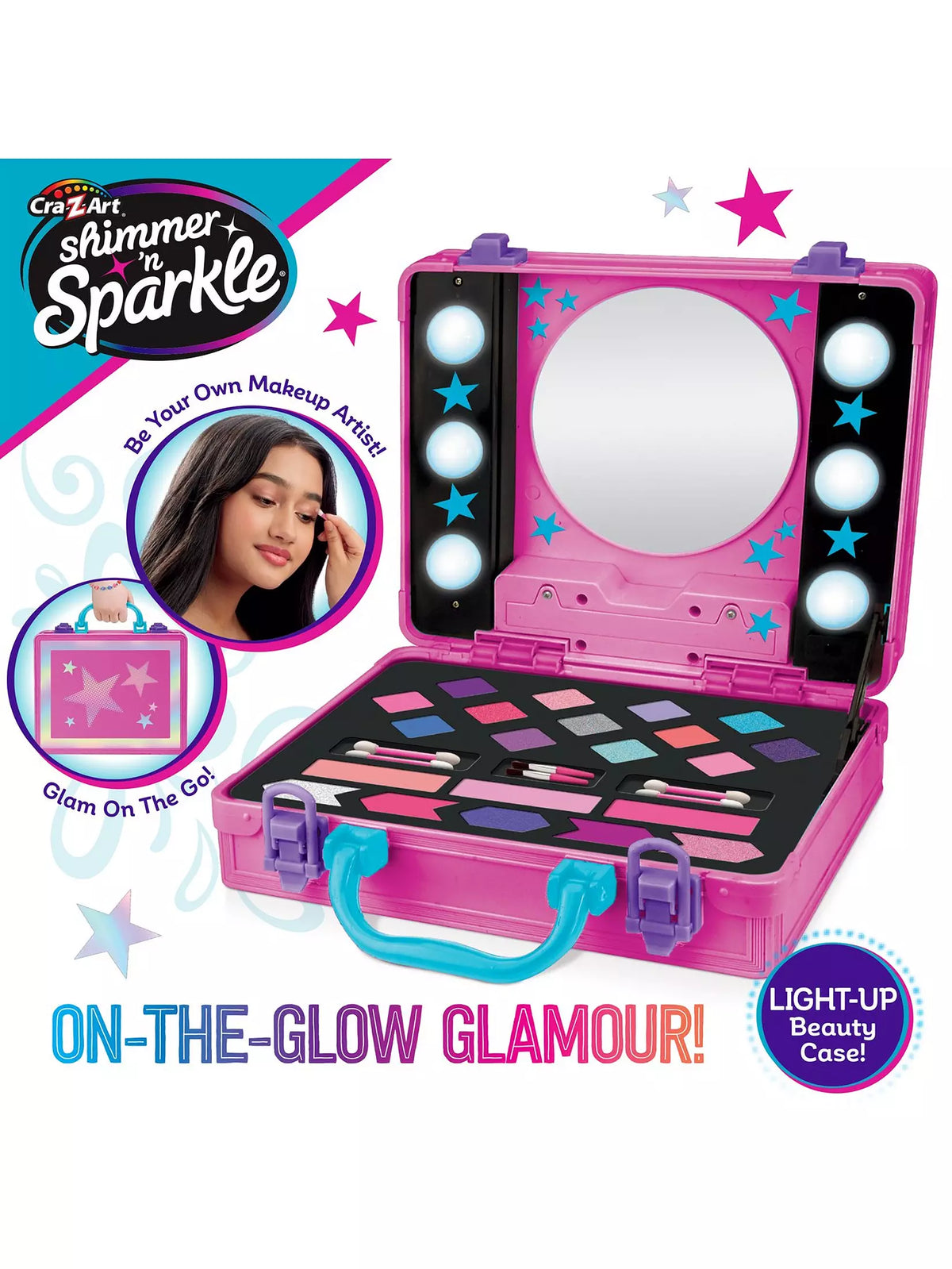 شيمر اند سباركل حقيبة المكياج المضيئه المكياج والتجميل Shimmer N Sparkle