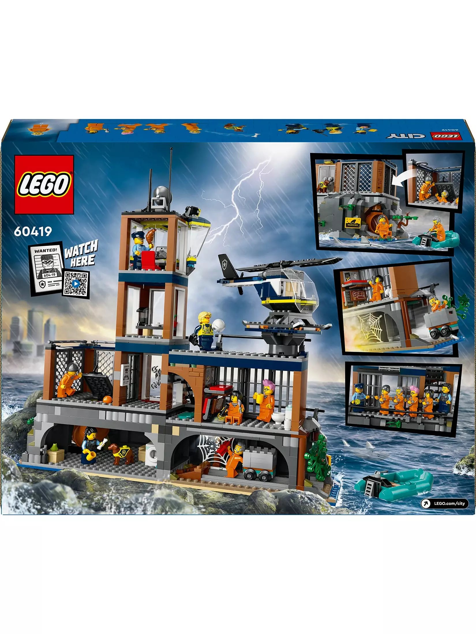 ليجو سيتي مكعبات بناء سجن الجزيرة 980 قطعة مكعبات التركيب LEGO
