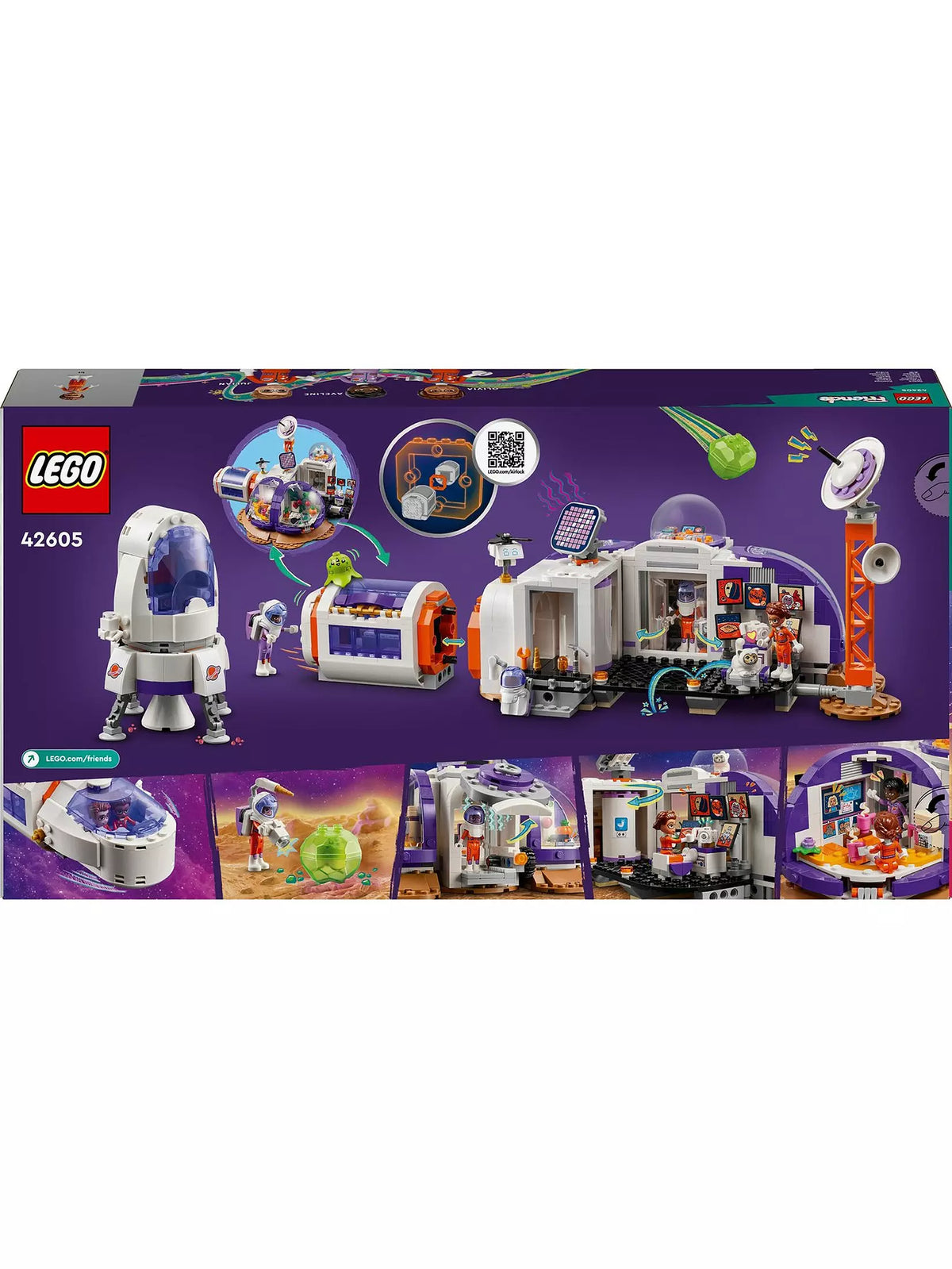 ليجو فريندز مكعبات بناء قاعدة المريخ الفضائية مكعبات التركيب LEGO
