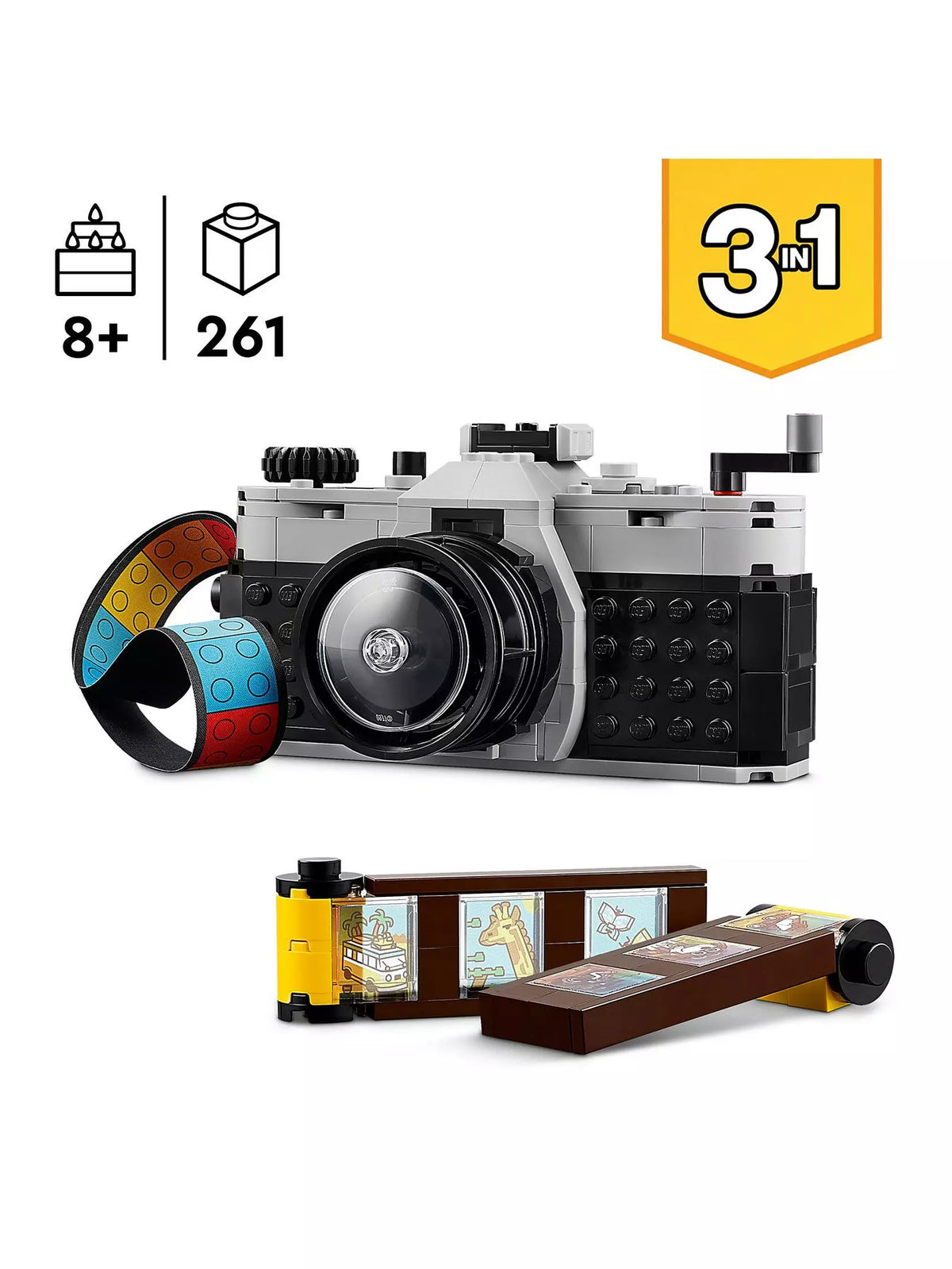 ليجو 31147 كريتور مكعبات بناء 3 في 1 ريترو كاميرا مكعبات التركيب LEGO