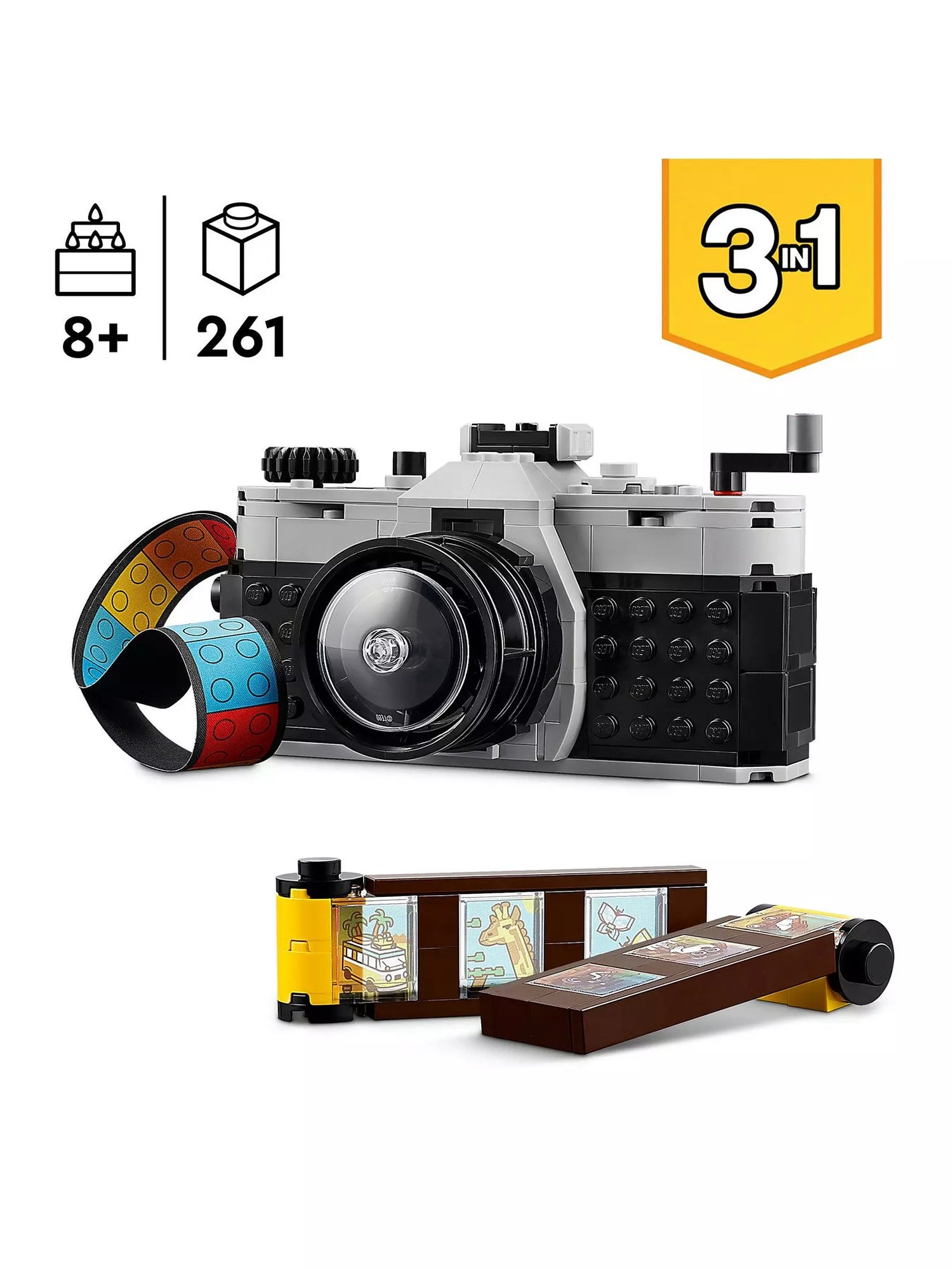 ليجو 31147 كريتور مكعبات بناء 3 في 1 ريترو كاميرا مكعبات التركيب LEGO