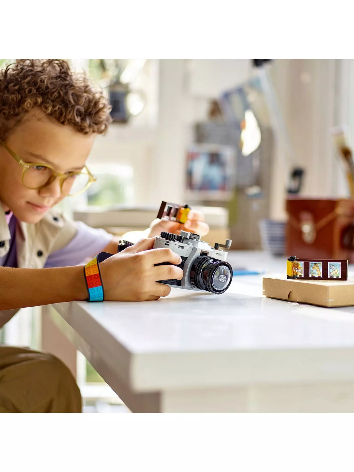 ليجو 31147 كريتور مكعبات بناء 3 في 1 ريترو كاميرا مكعبات التركيب LEGO