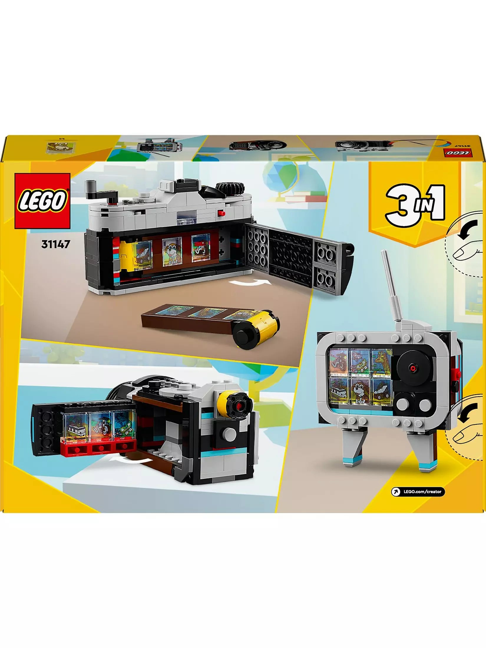ليجو 31147 كريتور مكعبات بناء 3 في 1 ريترو كاميرا مكعبات التركيب LEGO