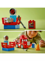 لبجو دوبلو لعبة مكعبات بناء سيارات ماك ات ذا ريس مكعبات التركيب LEGO