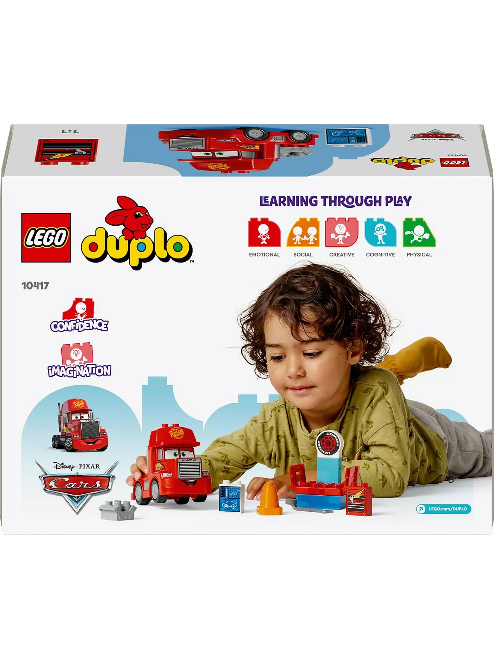 لبجو دوبلو لعبة مكعبات بناء سيارات ماك ات ذا ريس مكعبات التركيب LEGO