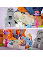لبجو دوبلو لعبة مكعبات بناء إلسا وبروني في الغابة المسحورة مكعبات التركيب LEGO