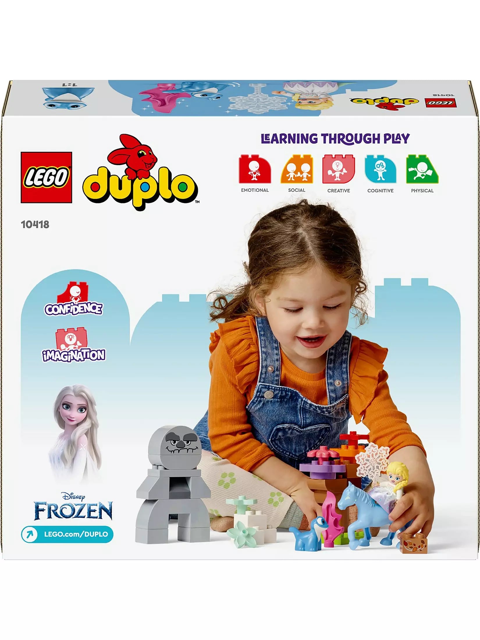 لبجو دوبلو لعبة مكعبات بناء إلسا وبروني في الغابة المسحورة مكعبات التركيب LEGO