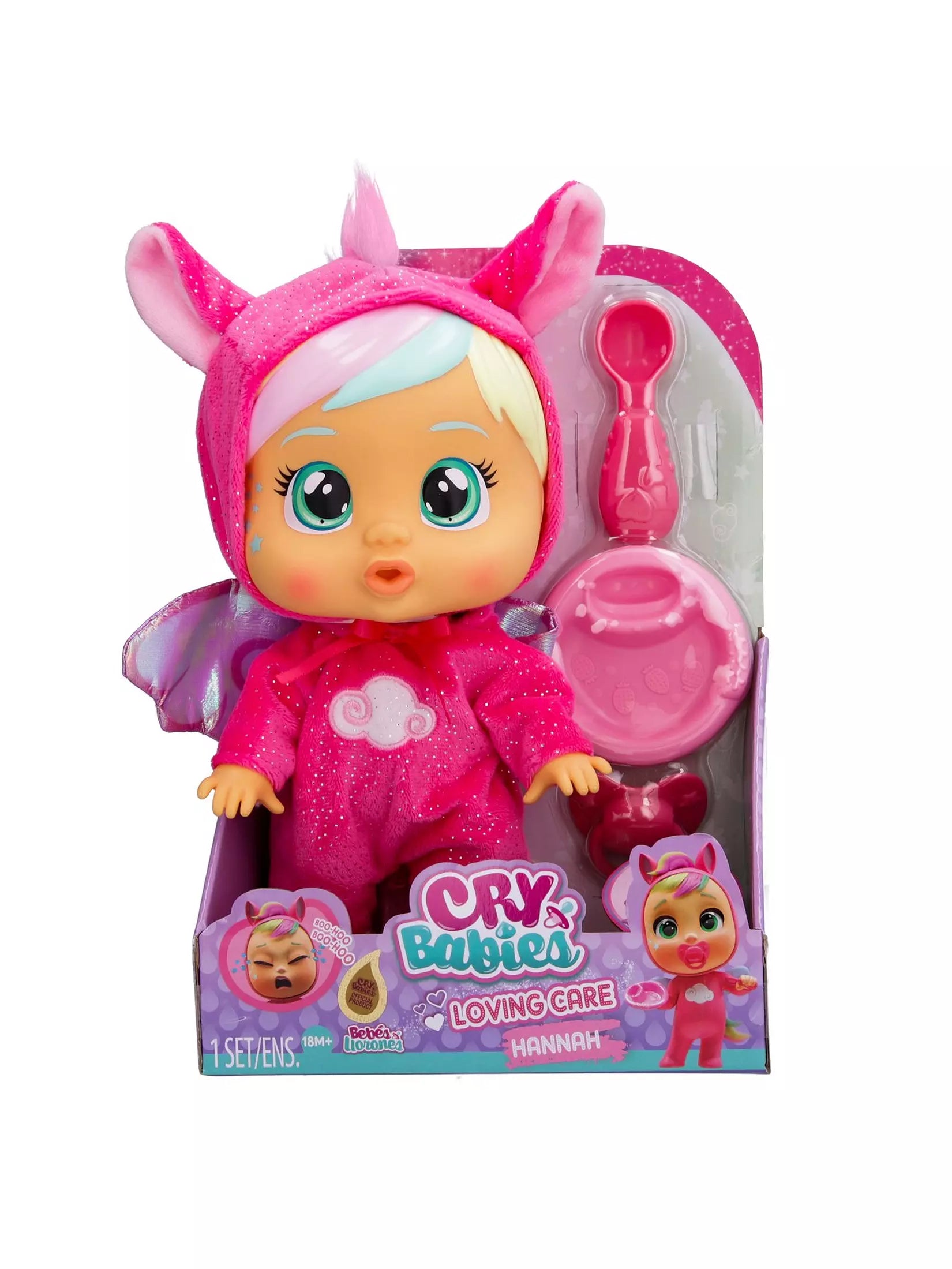 كراي بيبيز دمية فينتسي هانا دمى المواليد CRY Babies