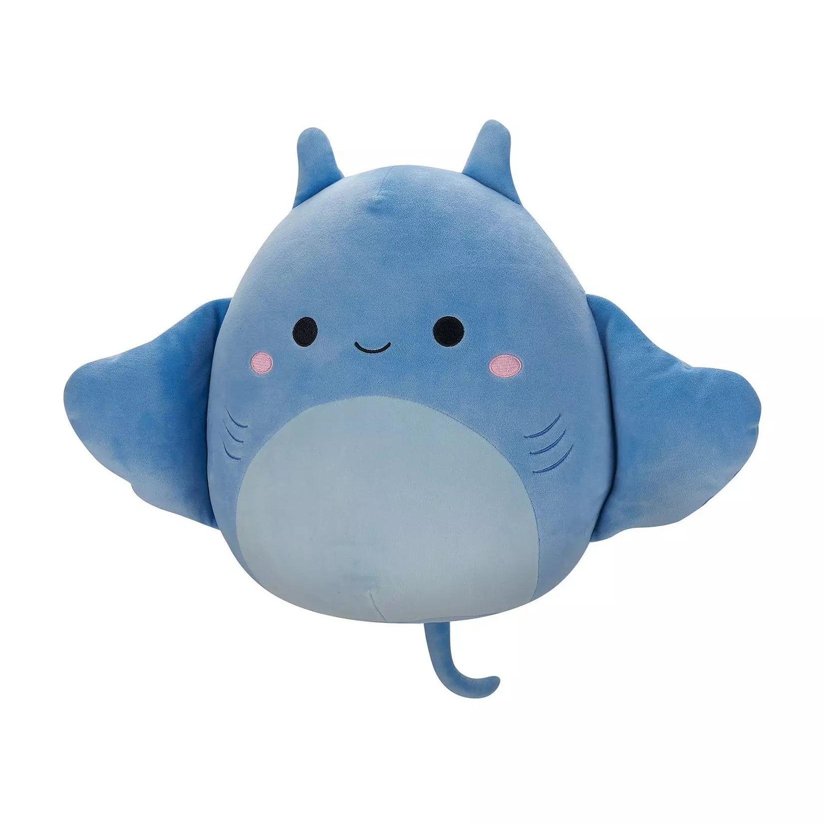 سكويش مالوز دمية سمكة مانتا زرقاء الالعاب القطنية Squishmallows
