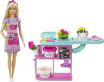 باربي دمية منسقة الزهور وعجينة ومزهرية دمية مع اكسسوارات Barbie