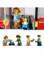 ليجو سيتي لعبة حافلة لمشاهدة معالم المدينة بطابقين مكعبات التركيب LEGO