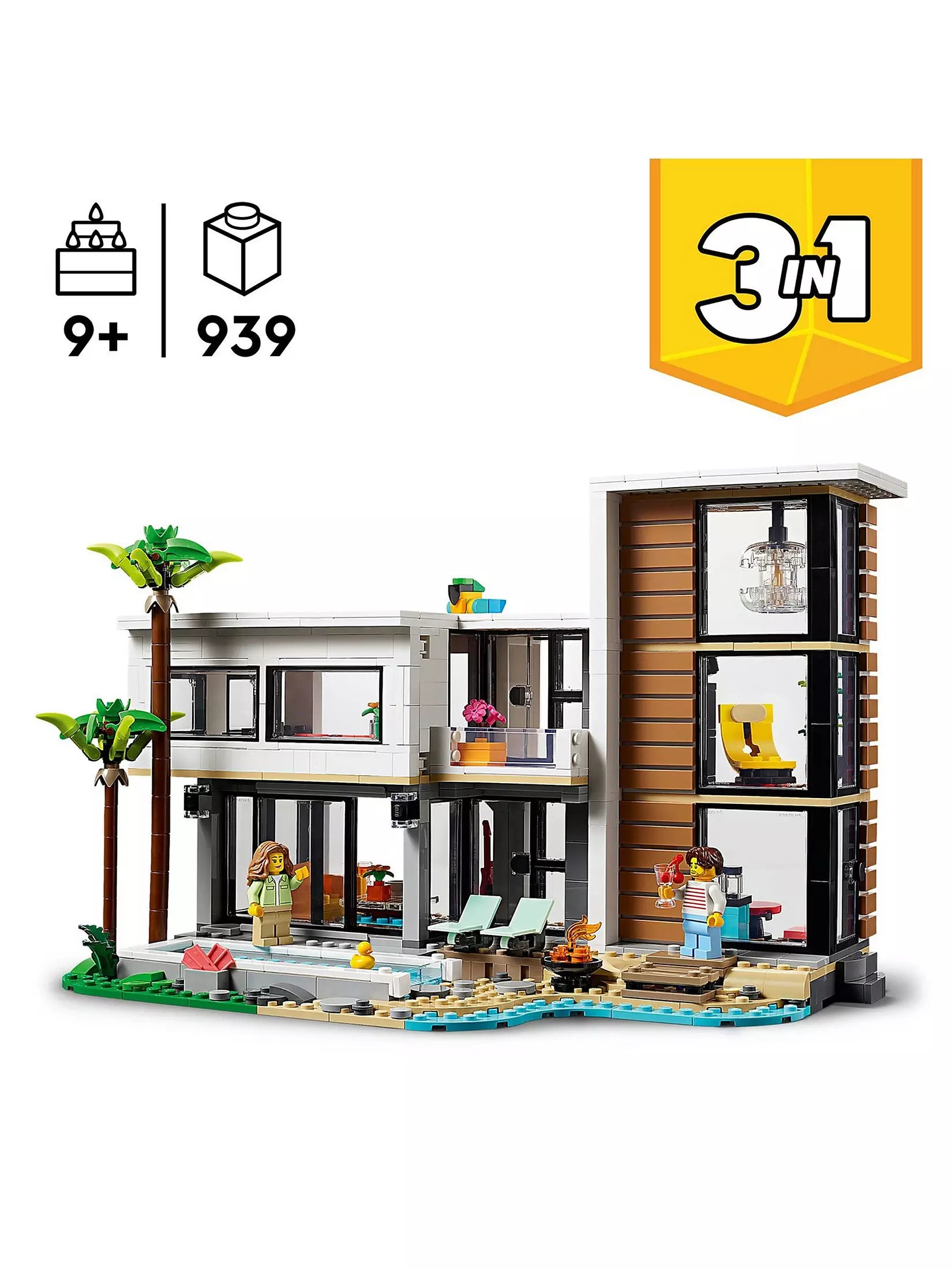 ليجو كريتور مودرن هاوس 3 في 1 مكعبات التركيب LEGO