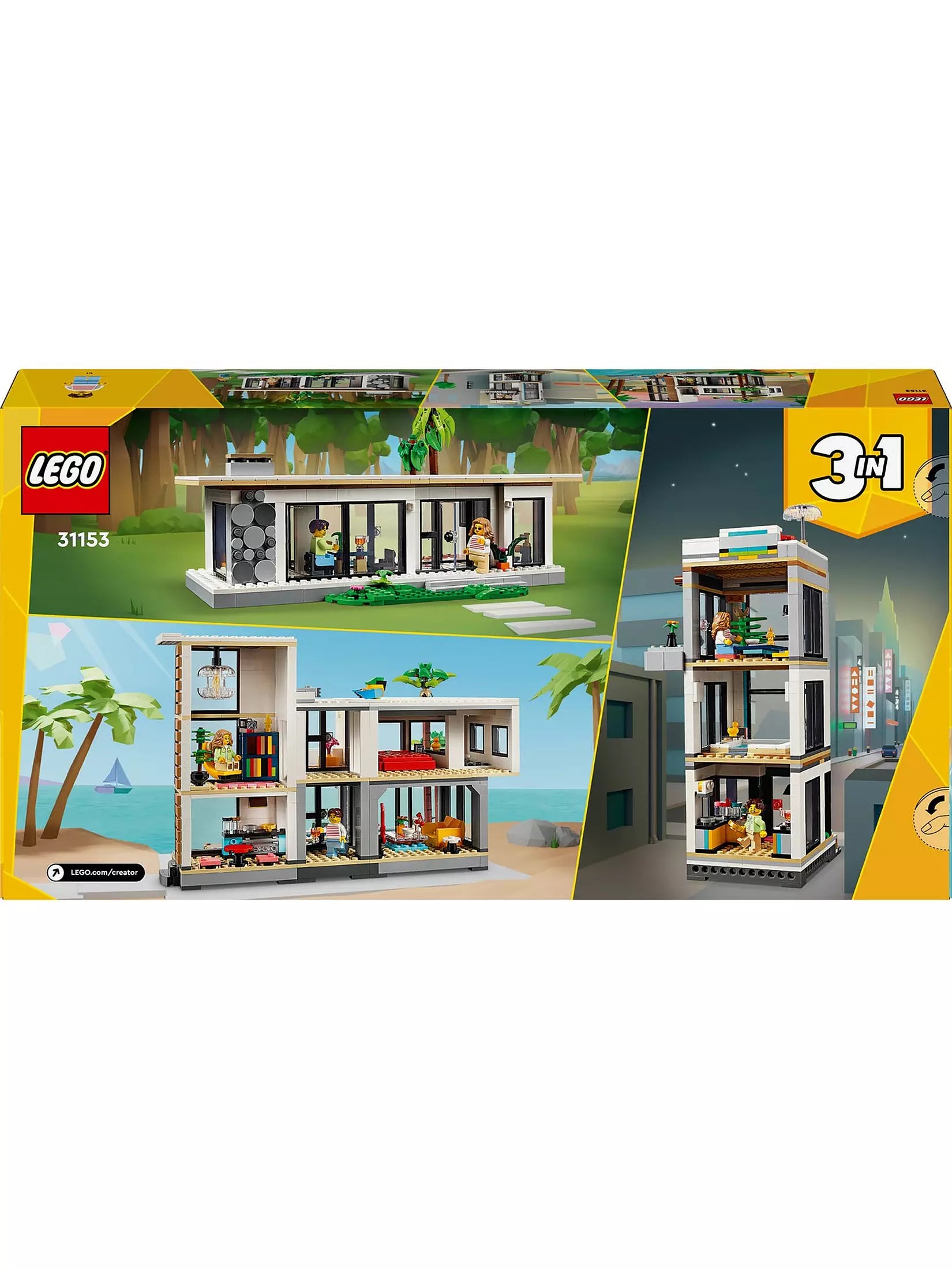 ليجو كريتور مودرن هاوس 3 في 1 مكعبات التركيب LEGO