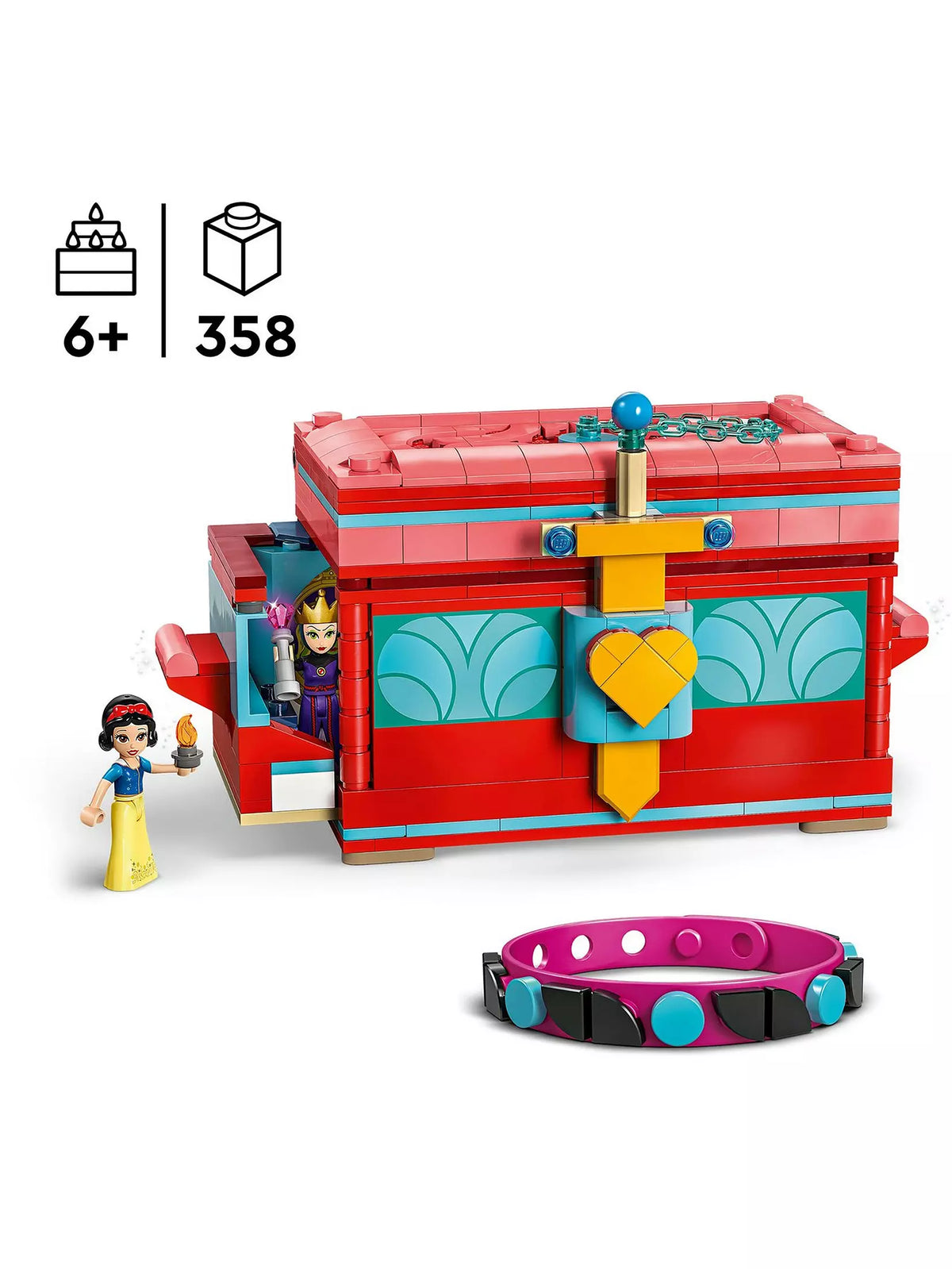 ليجو ديزني صندوق مجوهرات سنو وايت مكعبات التركيب LEGO