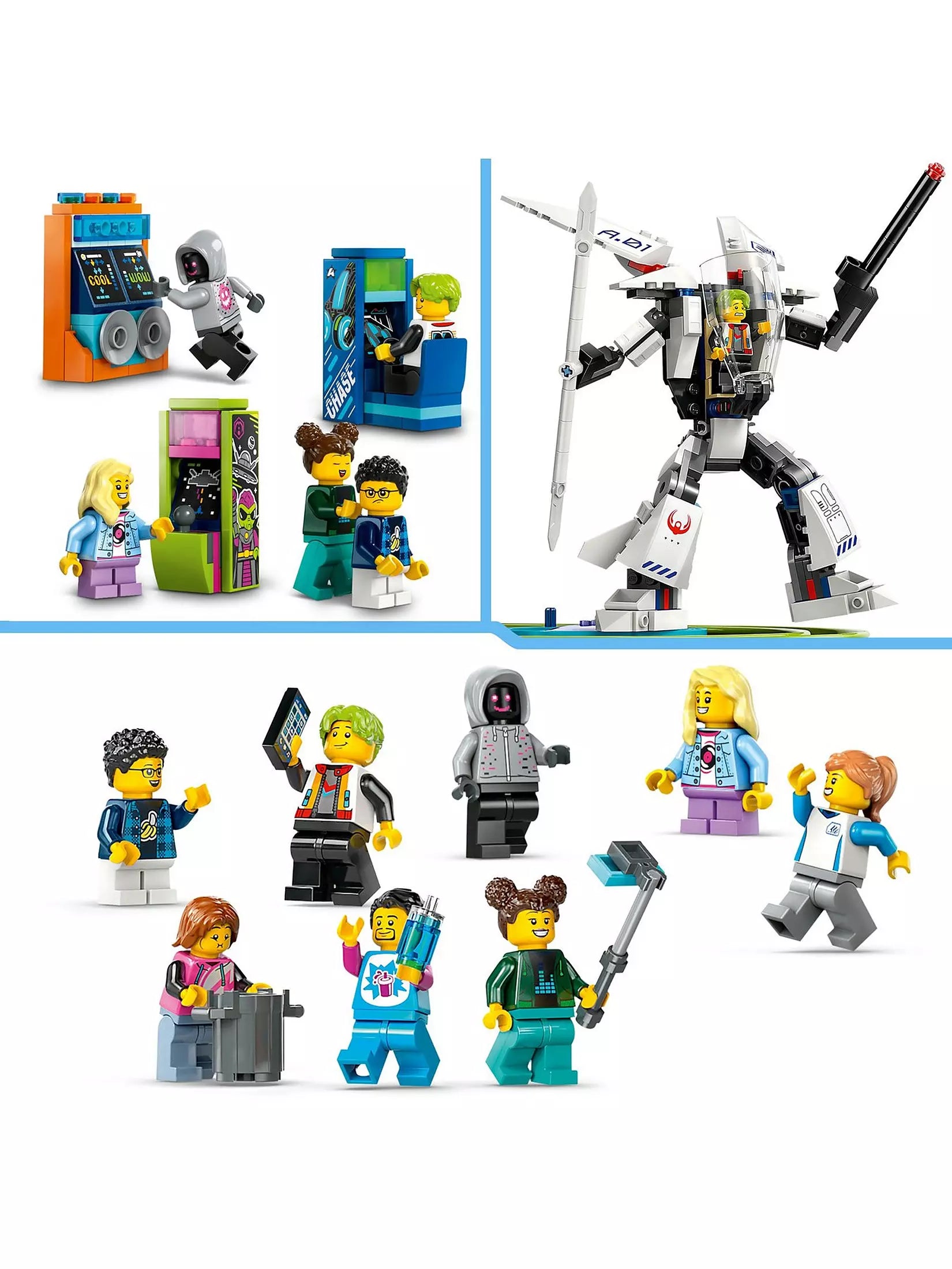 ليجو سيتي لعبة روبوت وورلد رولر كوستر بارك مكعبات التركيب LEGO