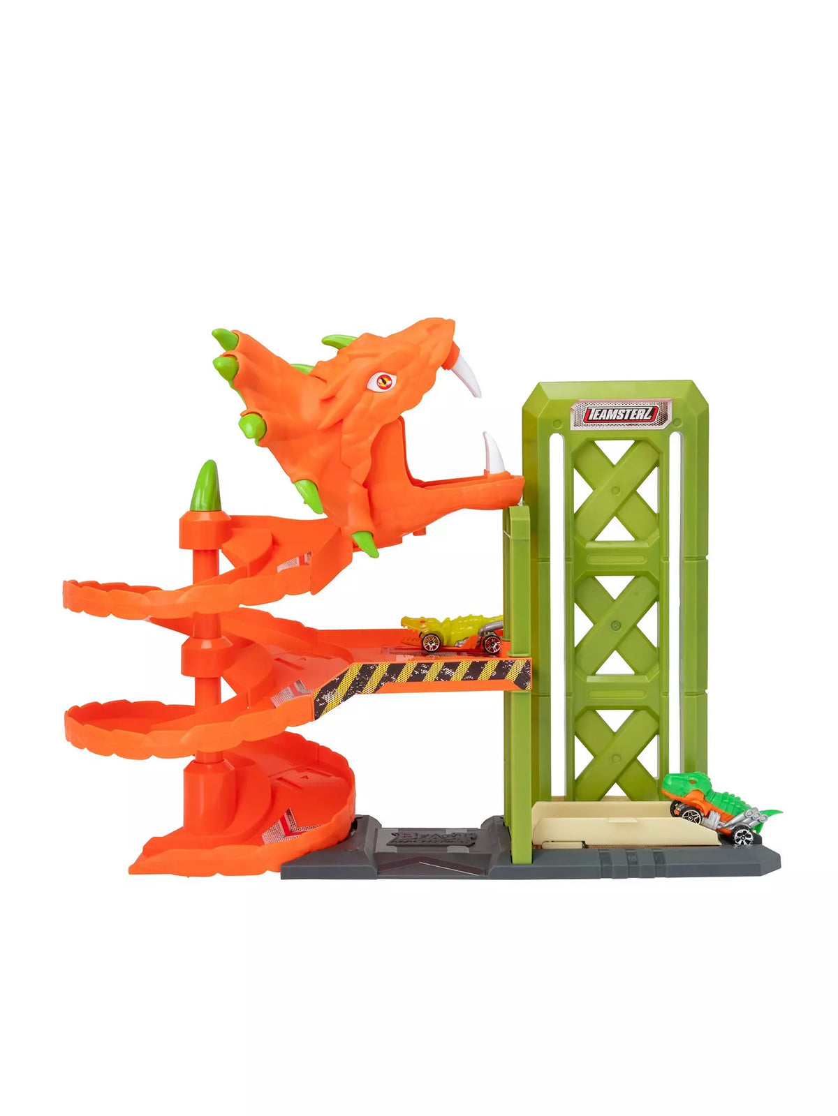تيمسترز لعبة مرآب آلات الوحوش مع 3 سيارات مركبات مع مسار Teamsterz