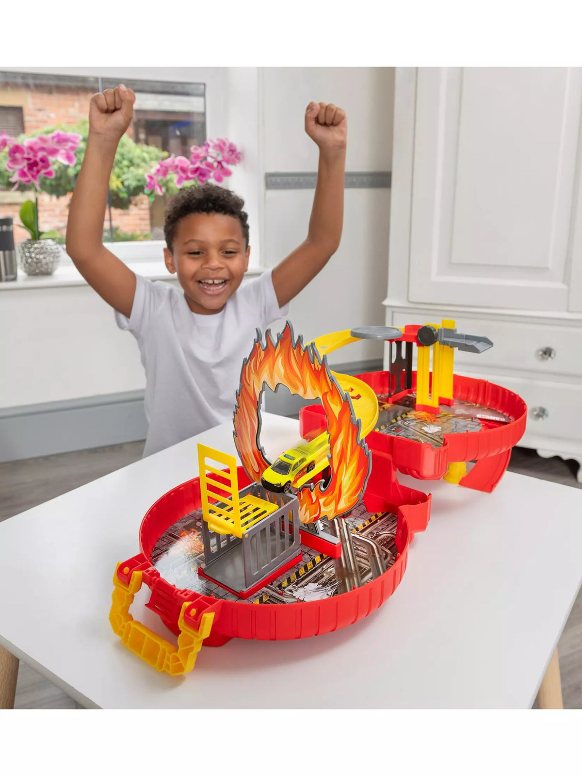 تيمسترز لعب عجلة طوارئ المدينة مركبات مع مسار Teamsterz