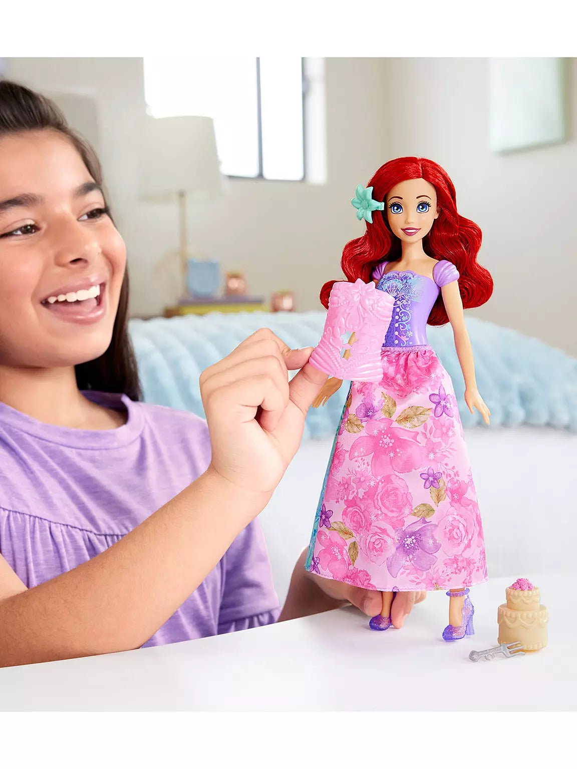 ديزني برينسس دمية الاميرة اريال دمية مع اكسسوارات Disney