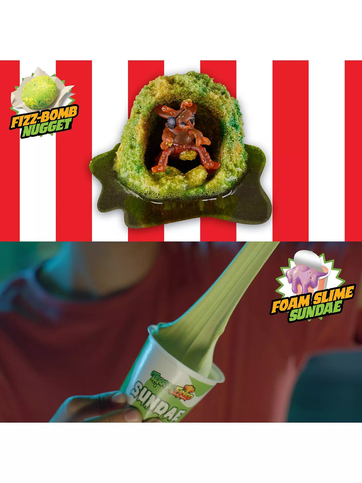 الرعب المقلي لعبة صندوق السلايم ألعاب الأكشن Terror Fried