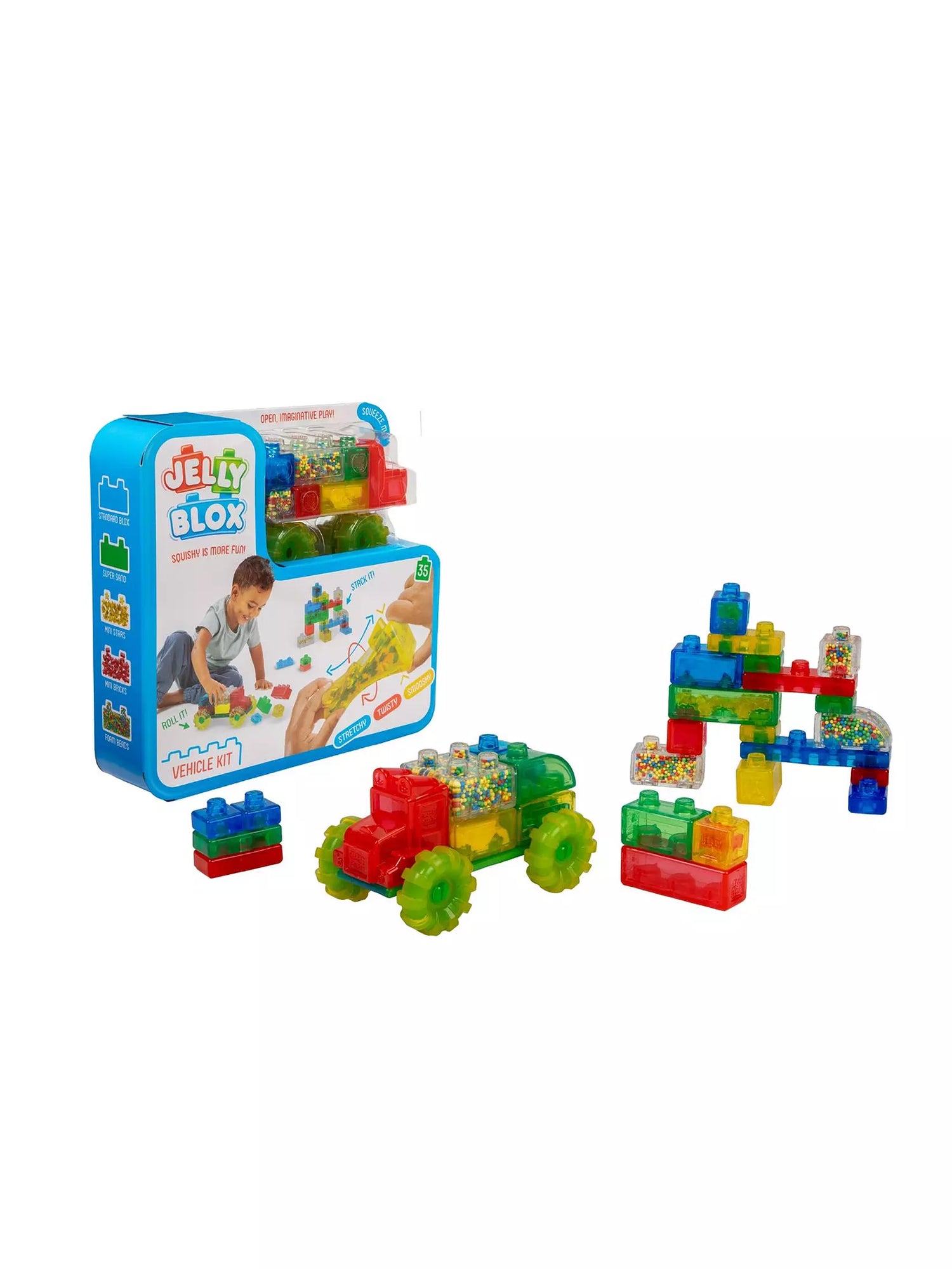 جيلي بلوكس مكعبات شاجنة التخزين المكعبات الكبيرة Jelly Blox