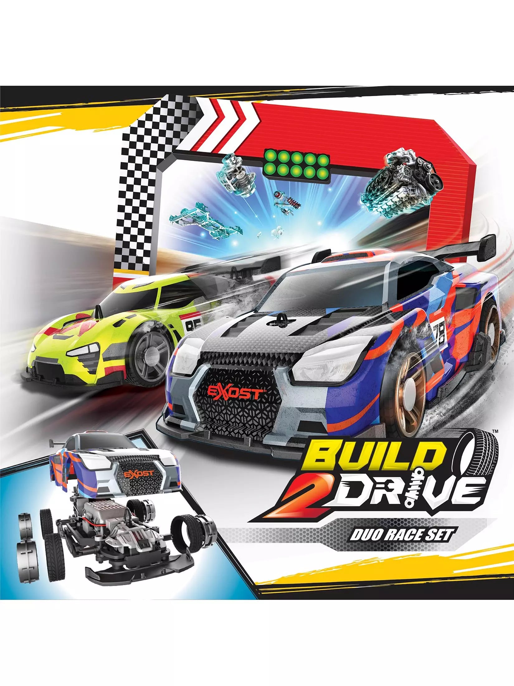 إكسوست سباق محرك ثنائي حزمة ريموت كنترول السيارات ريموت كنترول EXOST