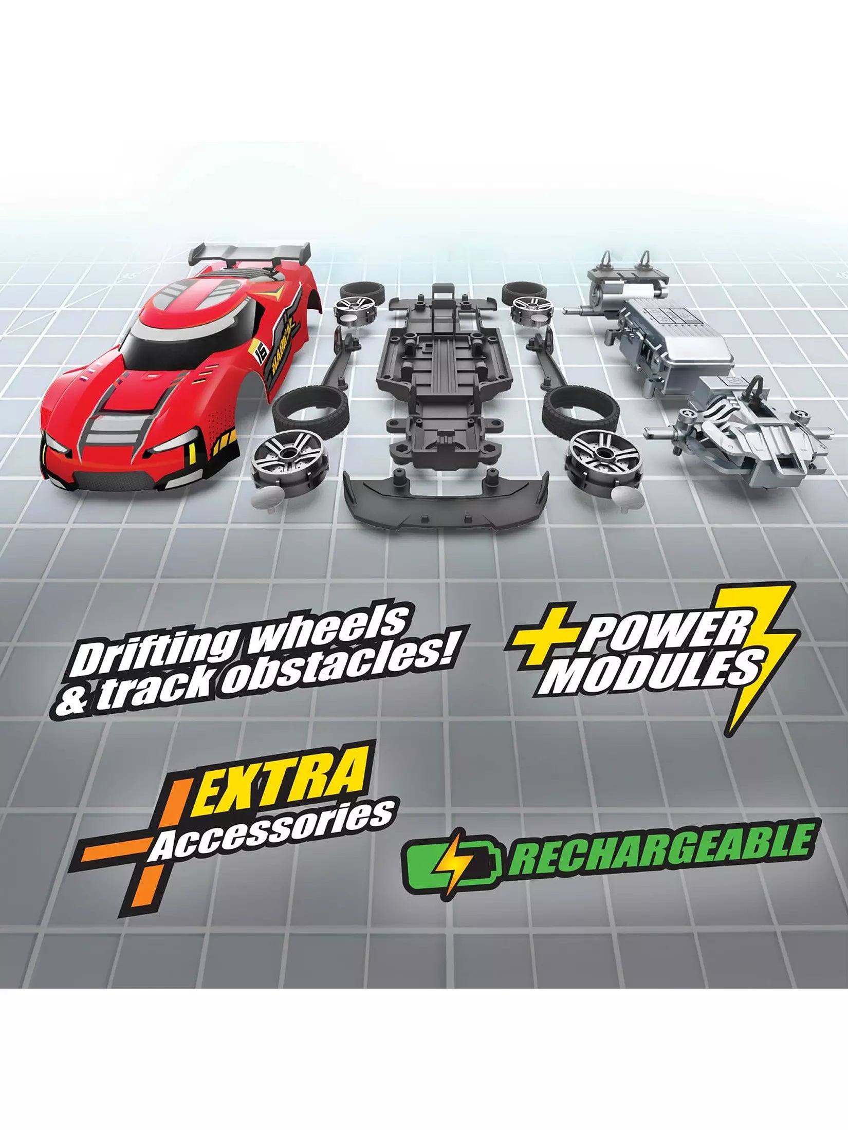 إكسوست سباق محرك ثنائي حزمة ريموت كنترول السيارات ريموت كنترول EXOST