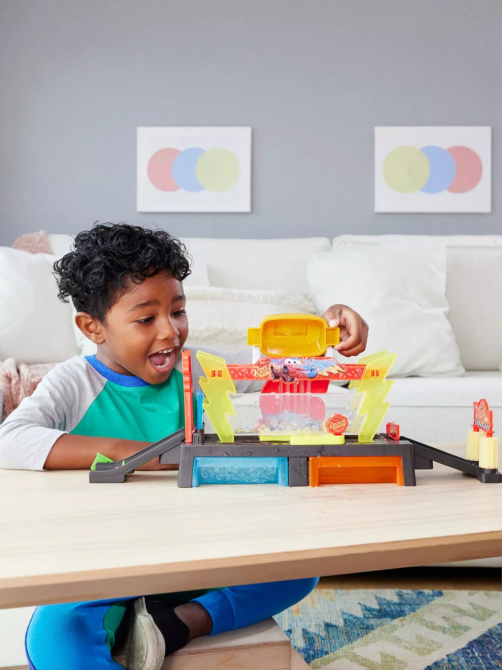 كارز لعبة غسيل السيارات مركبات مع مسار Disney