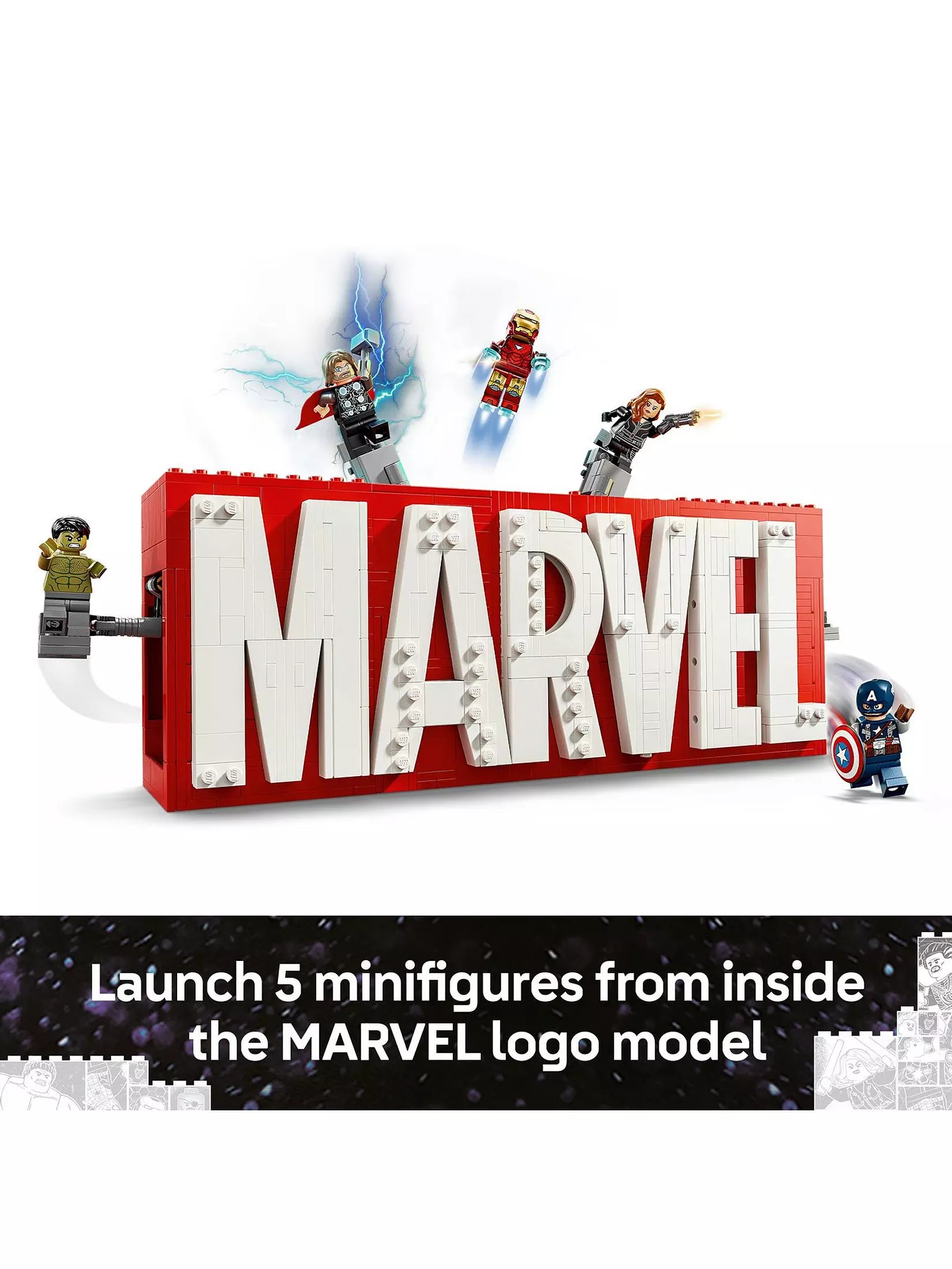 ليجو 76316 مارفل شعار مارفل والشخصيات الصغيرة مكعبات التركيب LEGO